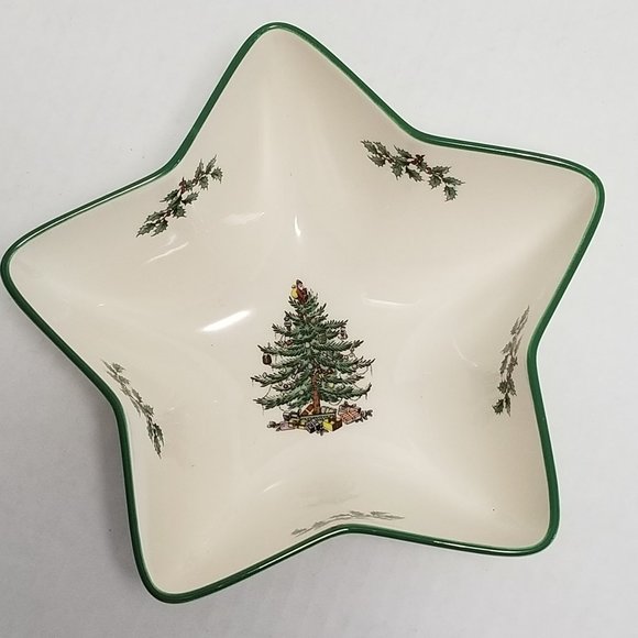 Spode Christmas Tree Star Shaped Bowl S3324-A4 54